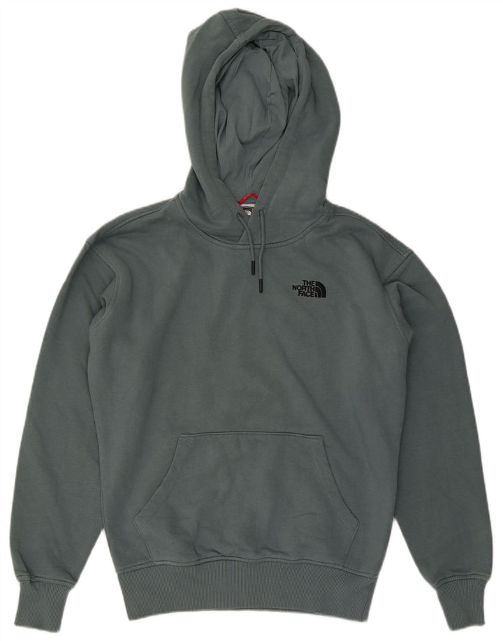 The North Face muška majica s kapuljačom Srednje plavi pamuk