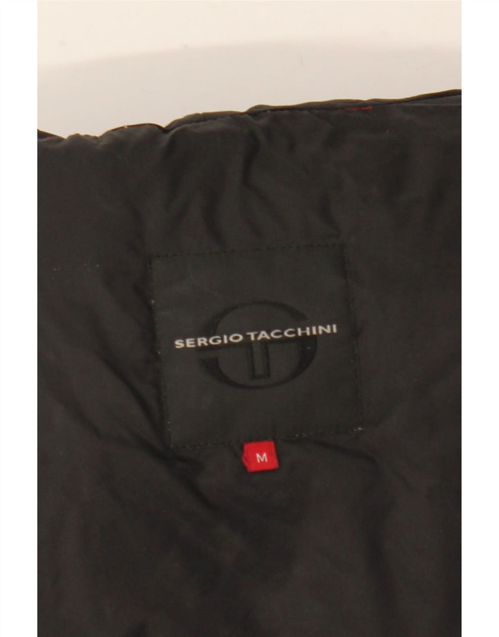 Sergio Tacchini ženski podstavljeni kaput UK 14 Srednji crni najlon