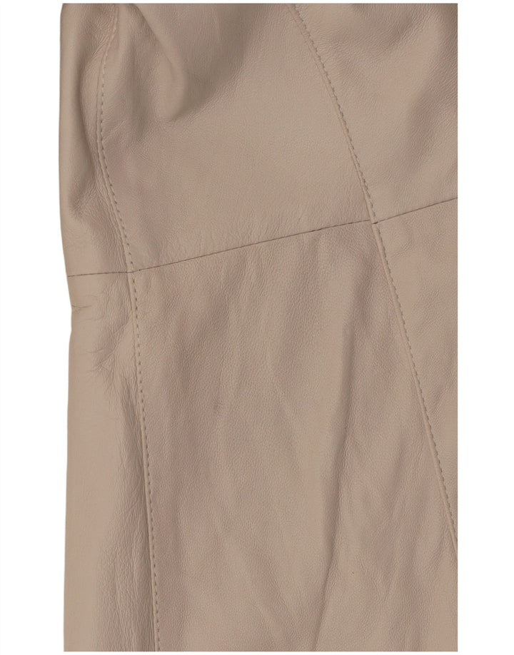 Vintage ženski kožni kaput IT 42 srednje bijele boje