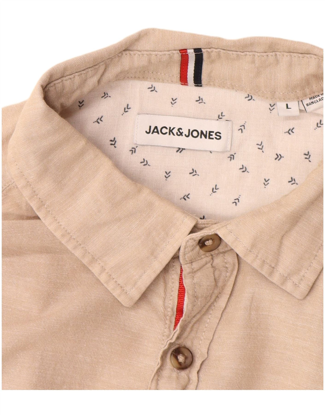 Jack & Jones muška košulja velika bež pamuk