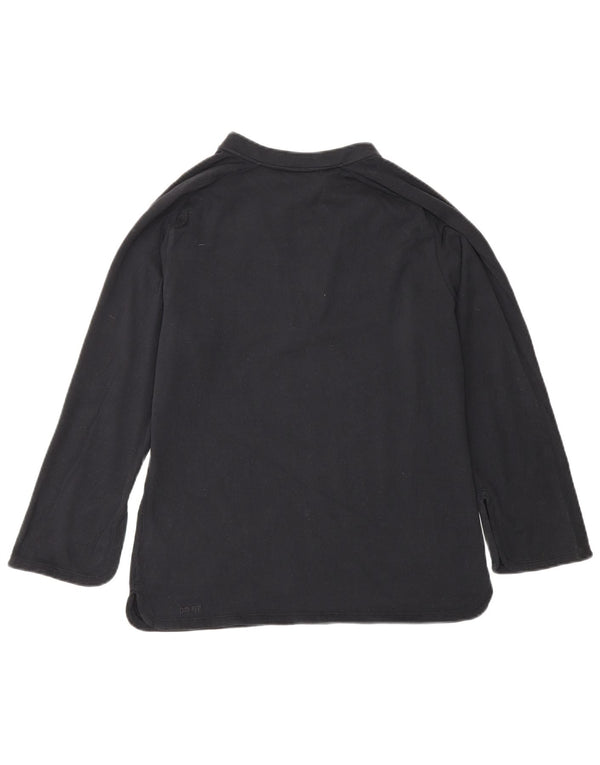Nike Ženska Dri Fit Top 3/4 Sleeve UK 14/16 Large Black Nylon