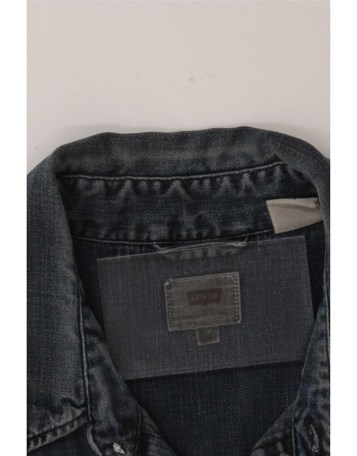 Levi's muška traper košulja velika plava pamuk