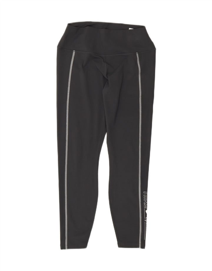 NIKE ženske grafičke tajice UK 16 veliki sivi poliester