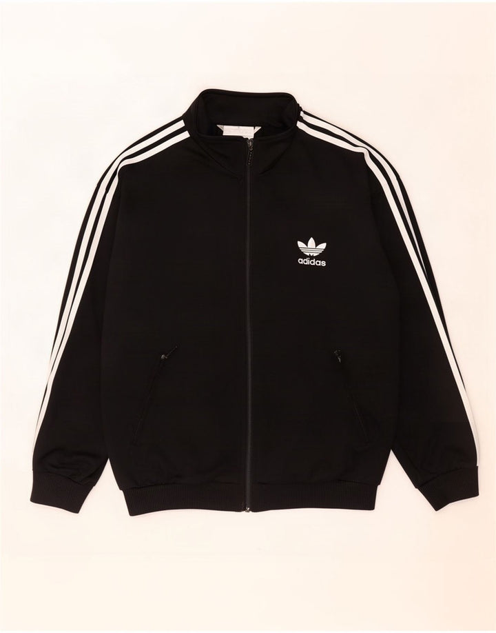 Adidas muška gornja jakna trenirke UK 36/38 mali crni poliester