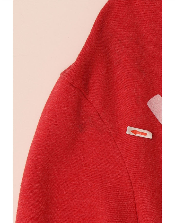 JACK WILLS Muška majica s kapuljačom s kapuljačom srednje veličine, crveni pamuk