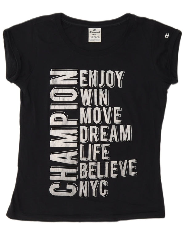 Champion Top ženska majica s grafičkim motivima UK 10 Small tamnoplava