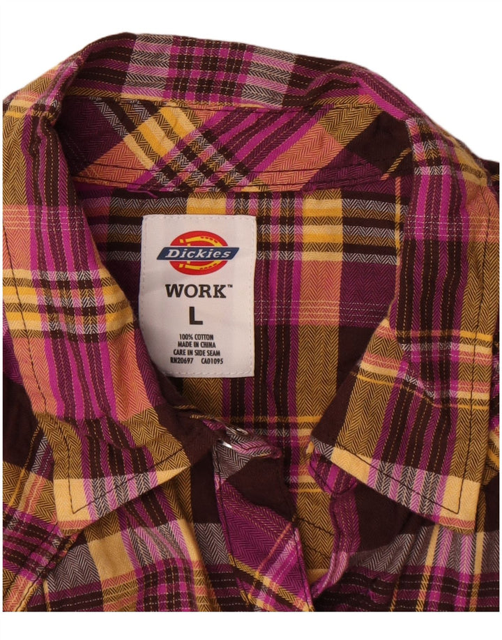 Dickies ženska košulja od flanela UK 16, pamuk, veliki raznobojni karirani komad