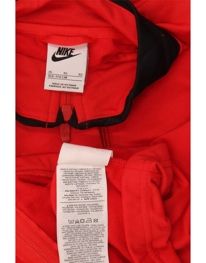 Nike Boys Trenirka Gornja jakna 13-14 godina XL Red Colourblock Poliester