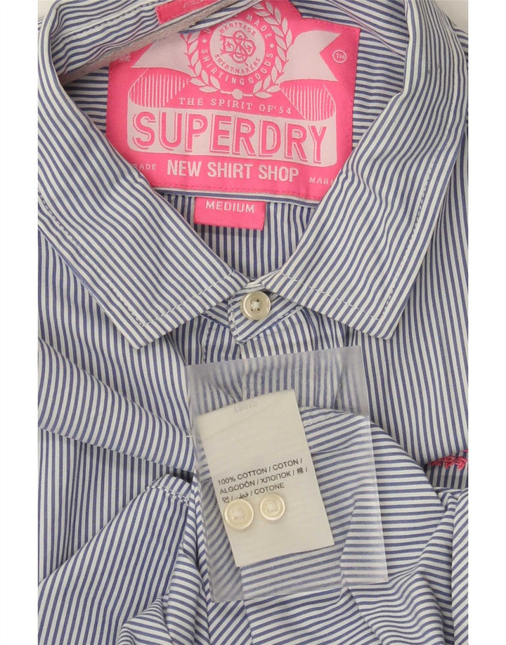 Superdry muška košulja srednje plave pamučne pruge