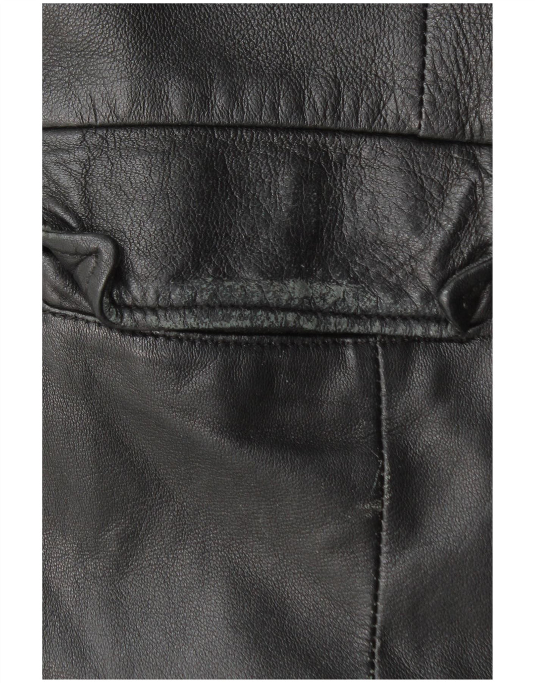 VINTAGE ženski kožni kaput UK 18 XL crna koža