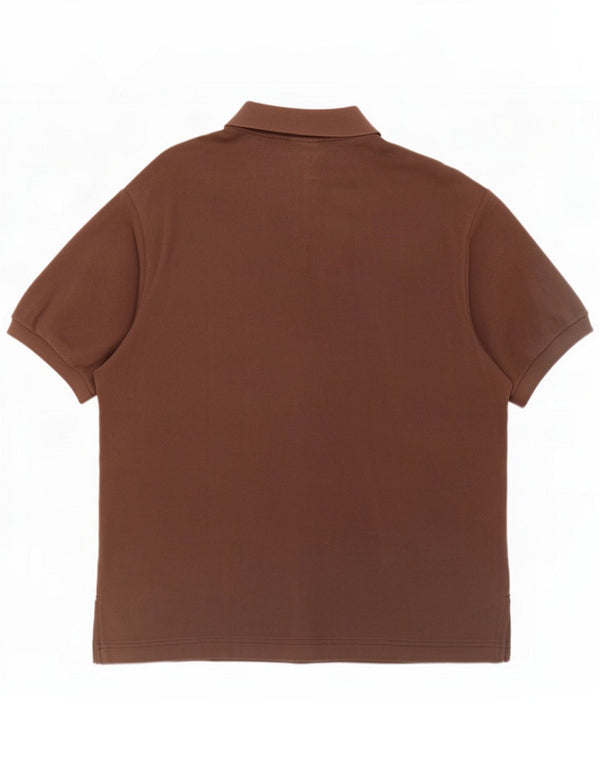 Lacoste Mens Polo Shirt Size 5 Large Brown Cotton