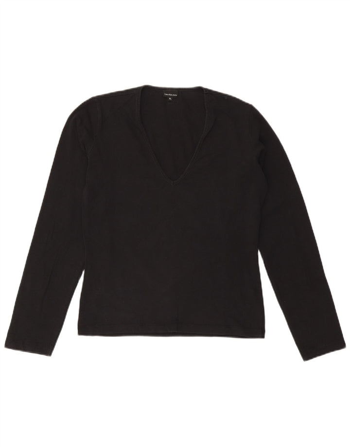 CALVIN KLEIN JEANS Ženska majica dugih rukava UK 18 XL crna