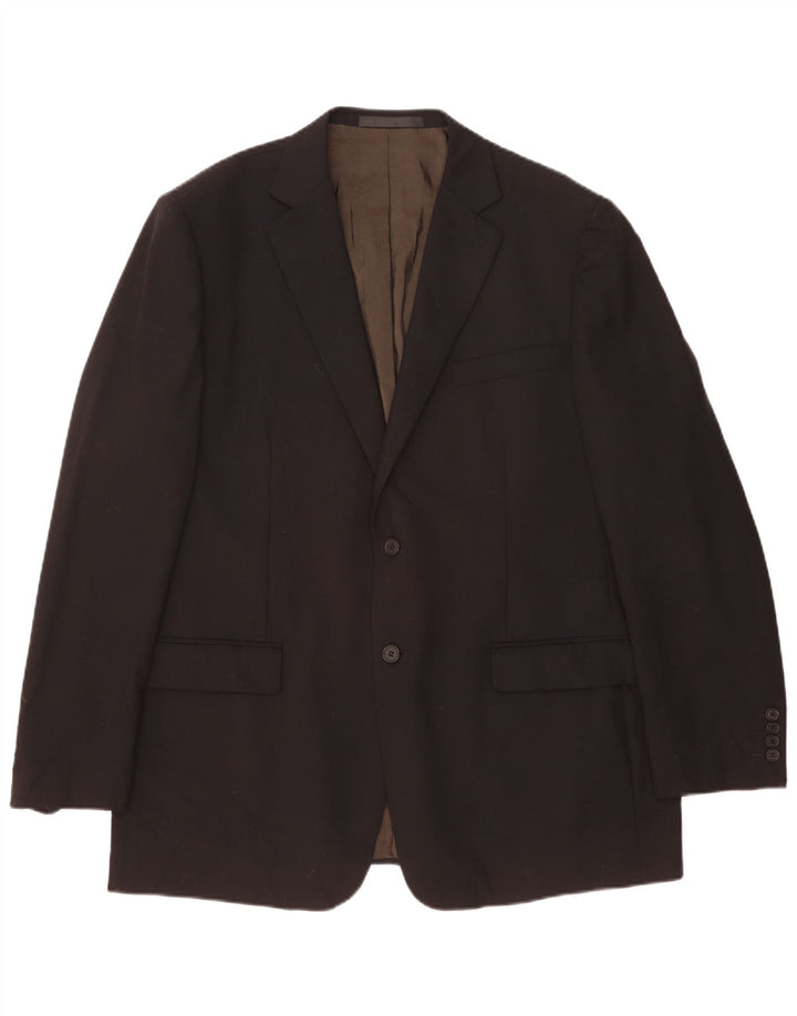 Marks & Spencer muška jakna sa 2 gumba UK 46 XL crna vuna