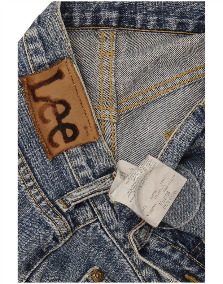 Lee Mens Seattle Straight Jeans W33 L30 Plavi pamuk