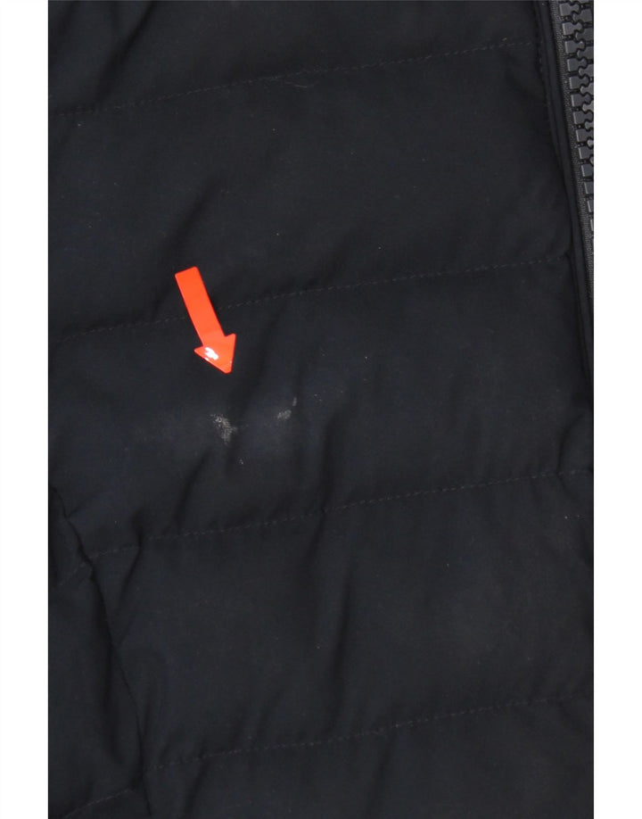 Superdry ženski podstavljeni kaput s kapuljačom UK 10 Mali tamnoplavi poliester