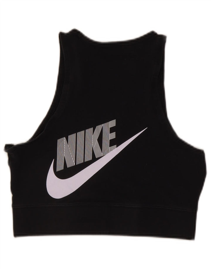 Nike ženski grudnjak UK 12 Srednje crni pamuk