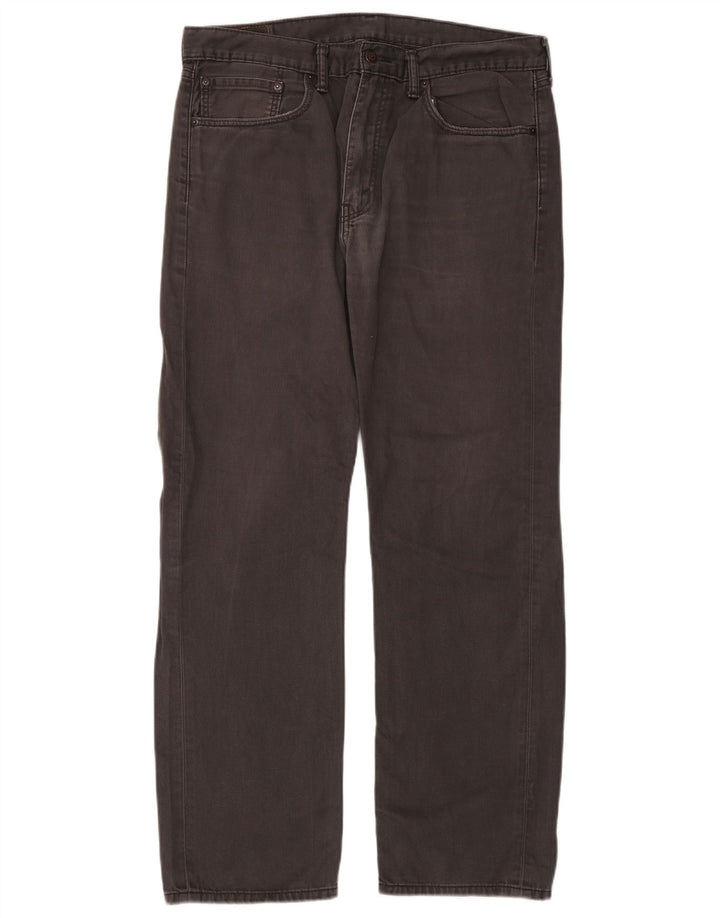 Levi's muške 505 ravne traperice W36 L32 sivi pamuk