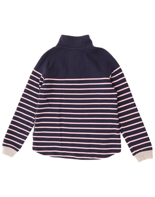 Crew Clothing Womens Sweatshirt Jumper UK 10 Small Navy Blue Striped