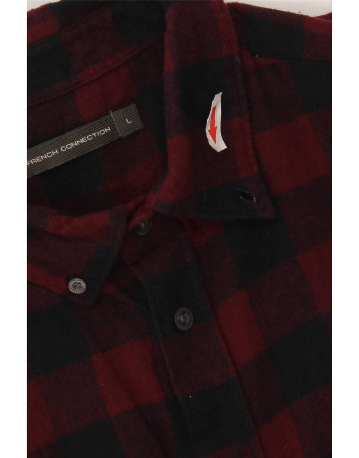 French Connection muška flanelska majica velika crvena gingham
