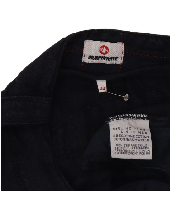 Murphy & Nye muške chino kratke hlače W33 Srednje tamnoplavo platno