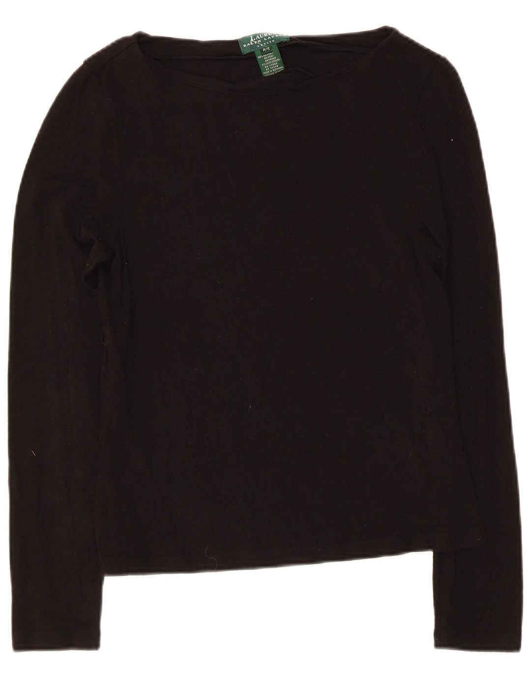 Ralph Lauren Ženska majica Petite dugih rukava UK 8 Small Black Rayon