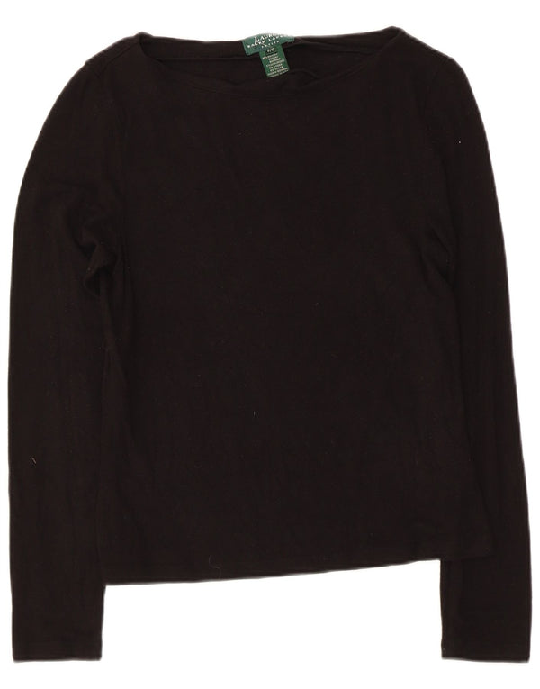 Ralph Lauren Ženska majica Petite dugih rukava UK 8 Small Black Rayon