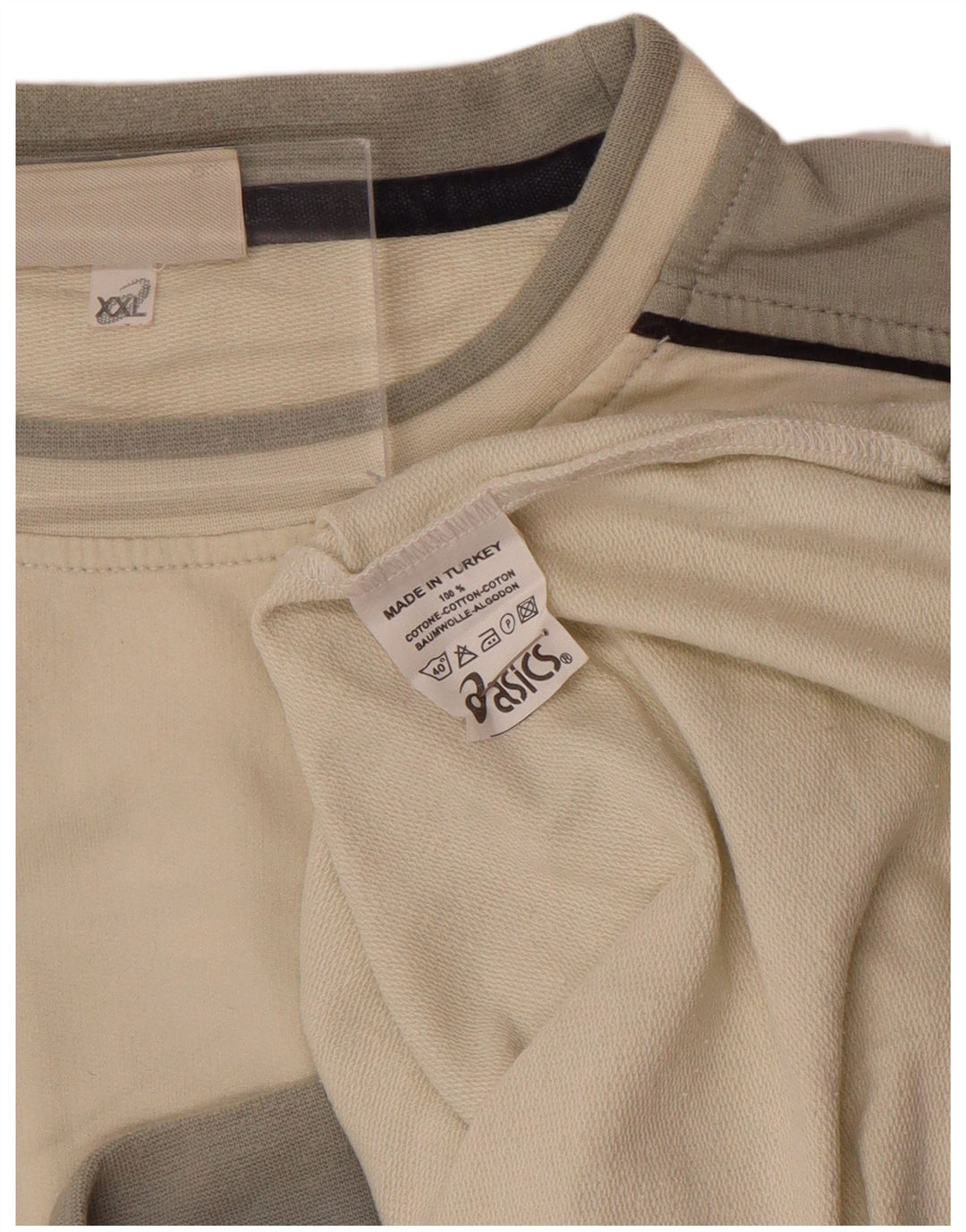 ASICS muški džemper 2XL sivobijeli pamuk u blokovima boja