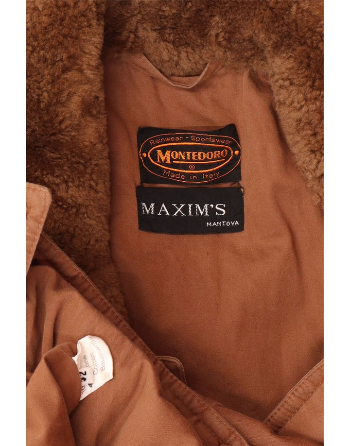 MONTEDORO muška vojna bomber jakna IT 52 XL smeđi pamuk