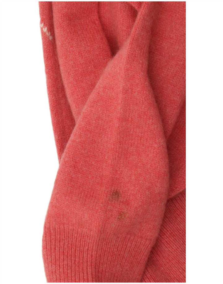 Peter Scott muški kardigan pulover veliki ružičasti argyle/dijamantna vuna