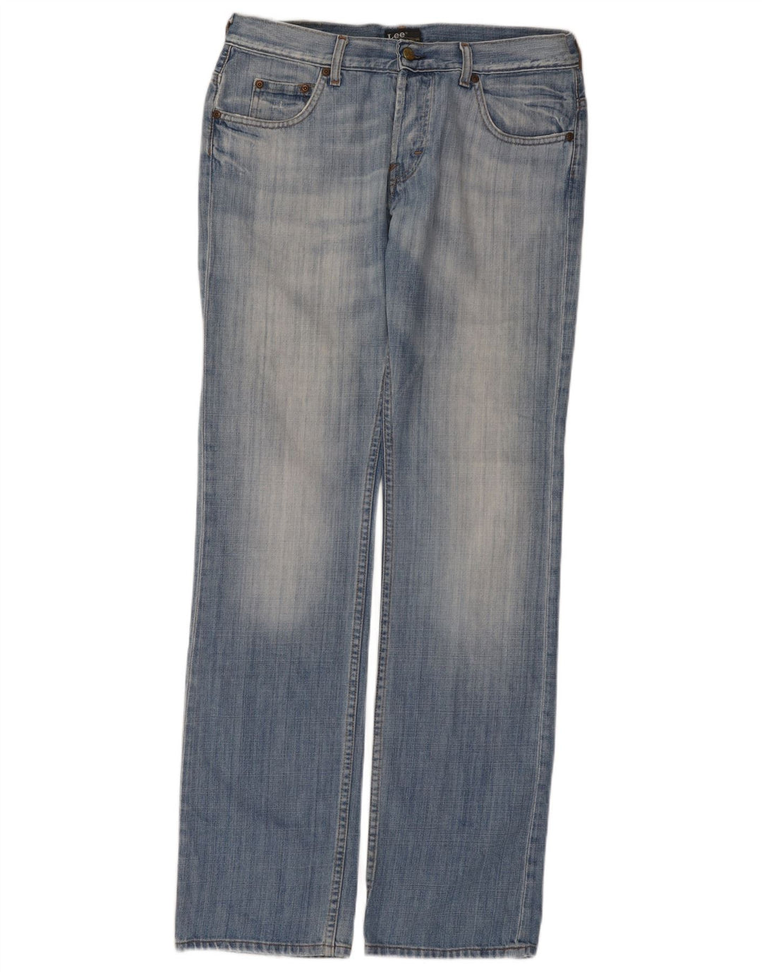 Lee Mens Knox Straight Jeans W33 L34 Plavi pamuk