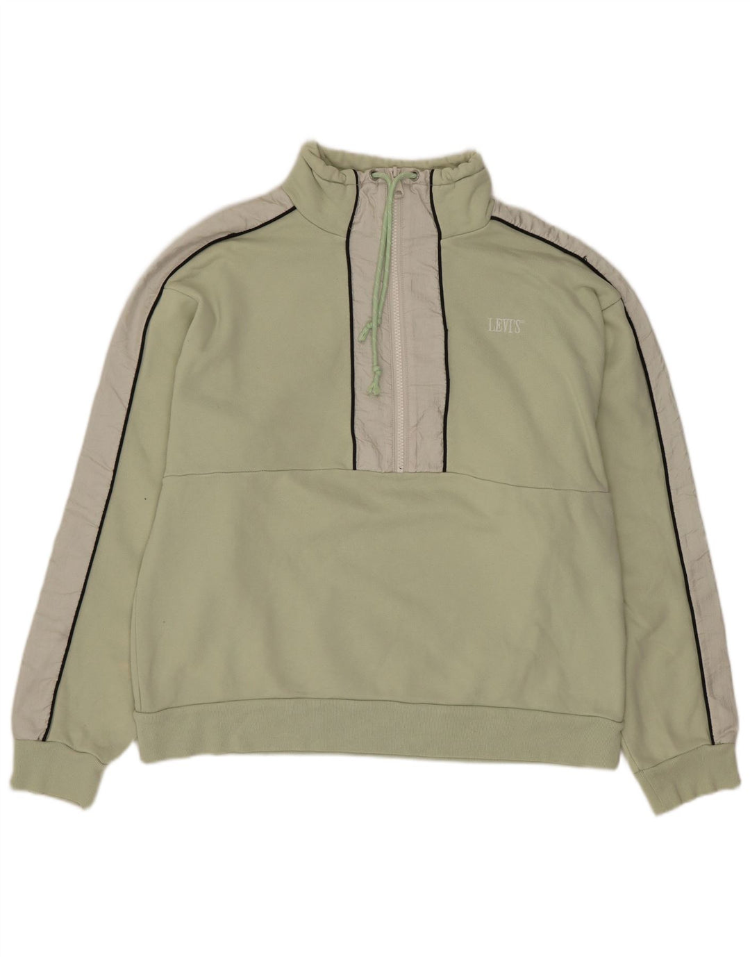 Levi's ženska majica s izrezom s patentnim zatvaračem UK 14 srednje zelene boje