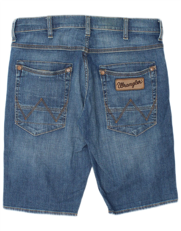 Wrangler muške traper kratke hlače W31 srednje plavi pamuk