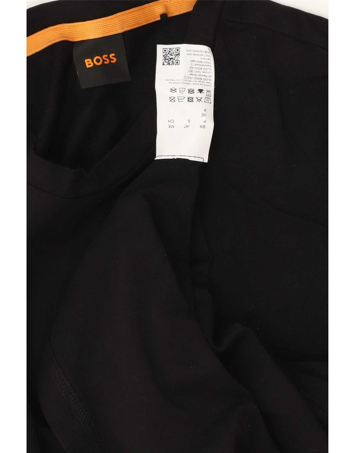 Hugo Boss muška majica dugih rukava mala crna pamučna