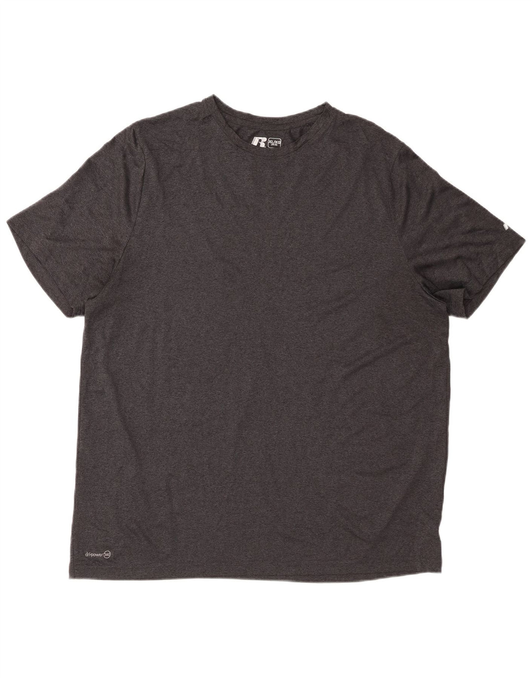 RUSSELL ATHLETIC Dri-Power majica kratkih rukava UK 46/48 XL sivi poliester