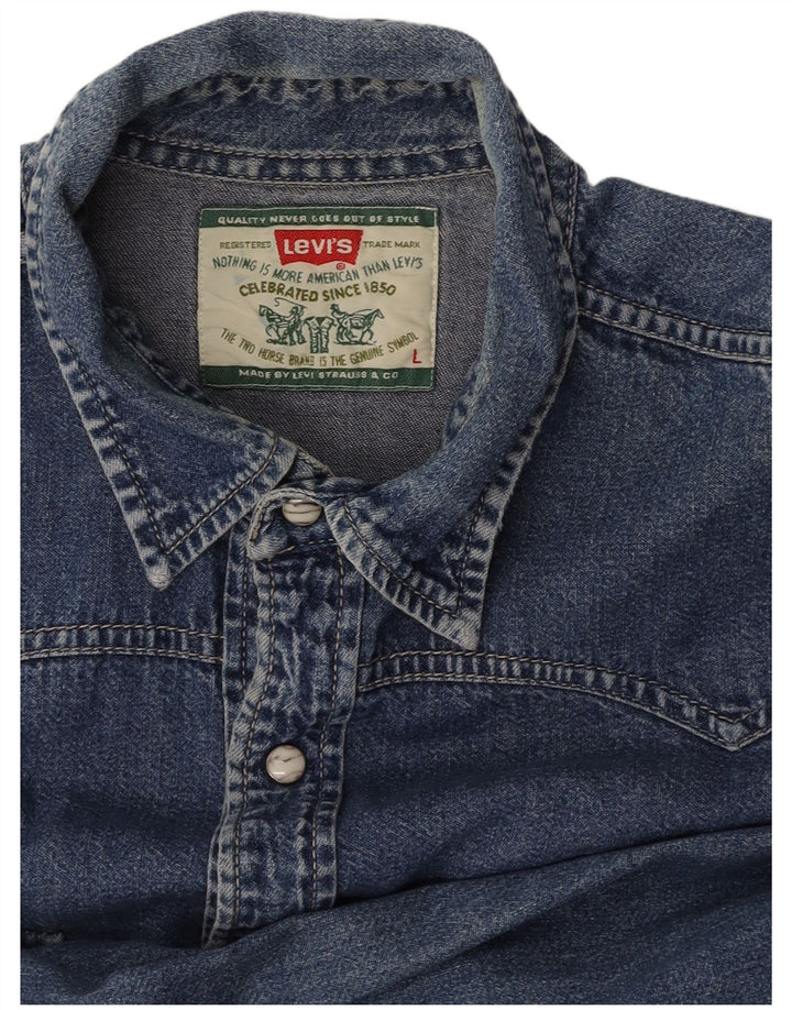 LEVI'S muška traper košulja velika plava