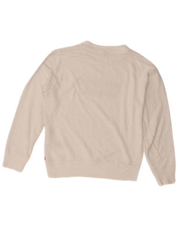 Levi's Ženska majica s motivom prekomjerne majice UK 6 XS Bijeli pamuk