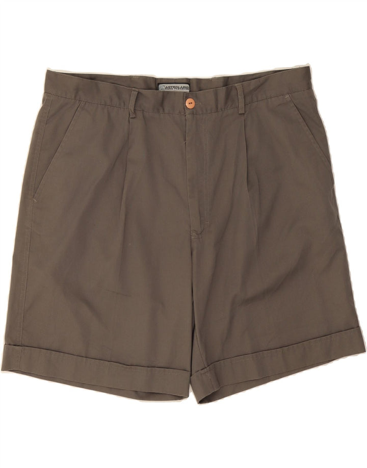ASTROLABIO Mens Pegged Chino Shorts W42 2XL  Grey Polyester Vintage Astrolabio and Second-Hand Astrolabio from Messina Hembry 
