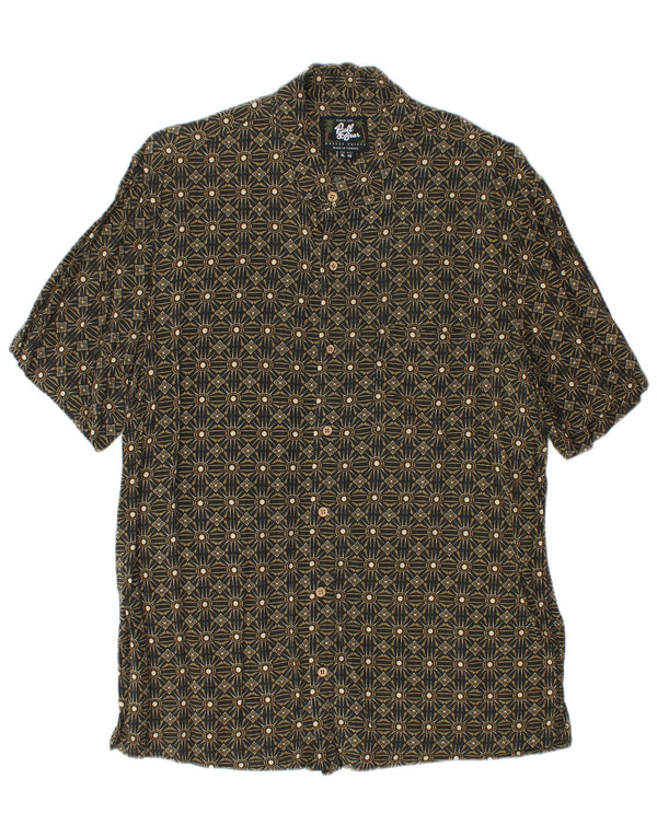 Pull & Bear muška košulja kratkih rukava XL kaki geometrijski