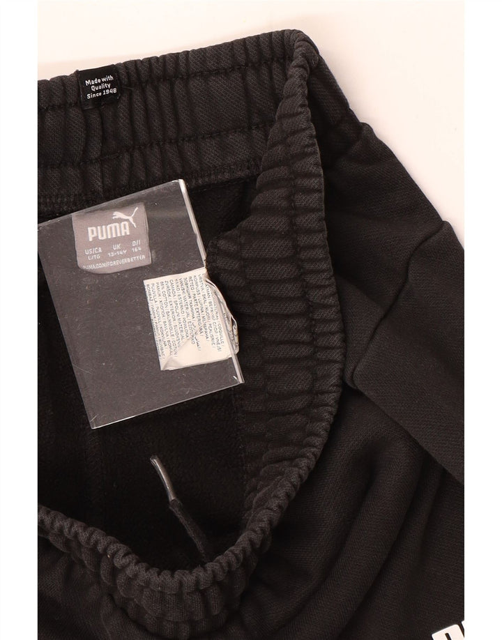 PUMA Trenirke Hlače Joggers 13-14 godina crni pamuk