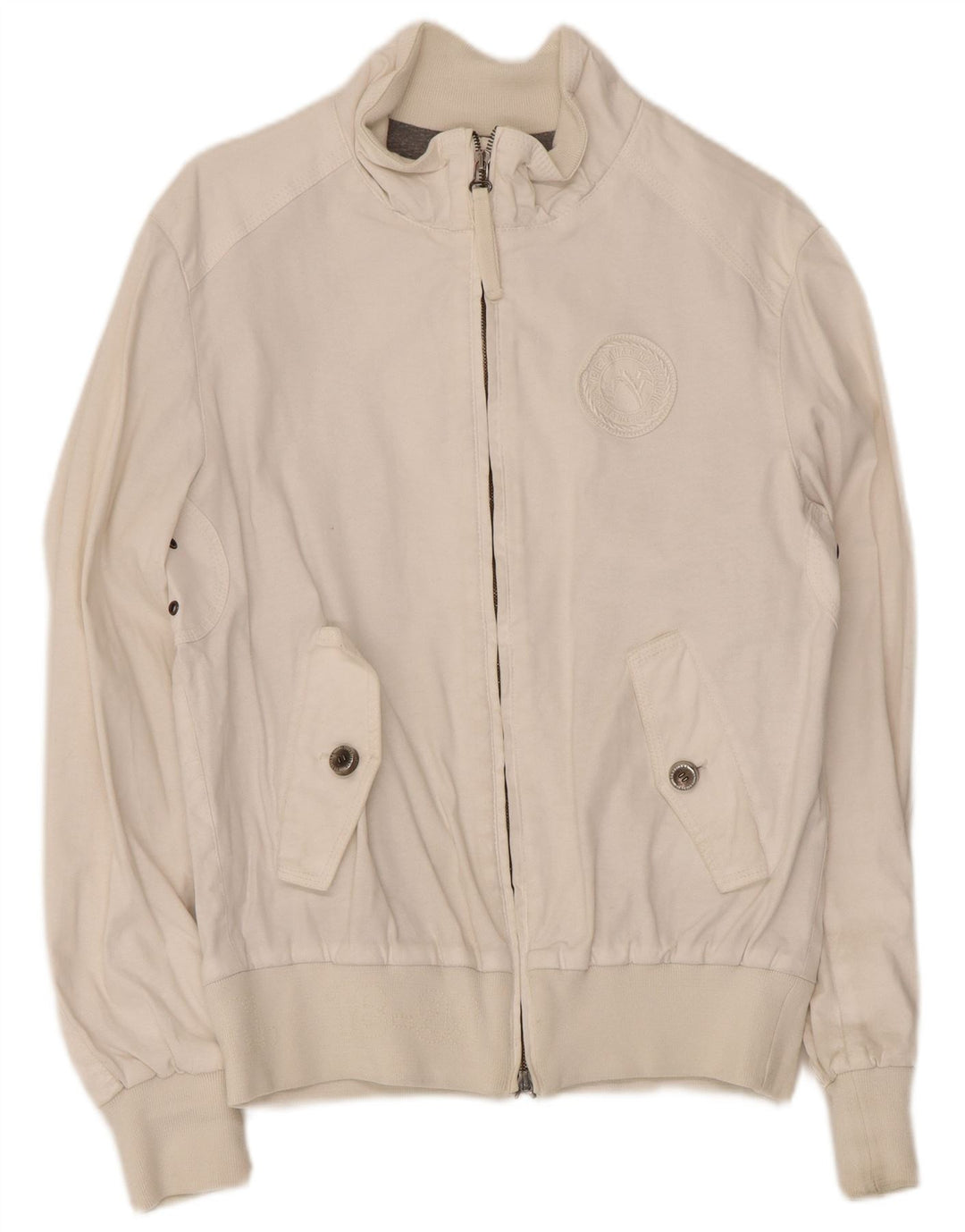 Vintage muška bomber jakna IT 46 Mala bijela viskoza