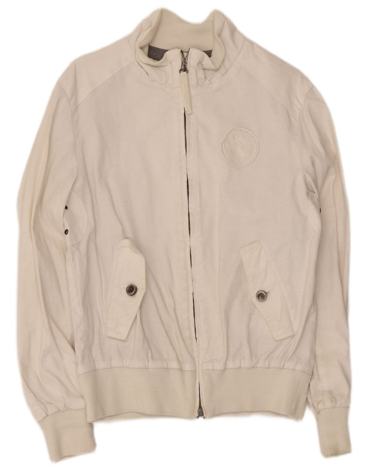 Vintage muška bomber jakna IT 46 Mala bijela viskoza