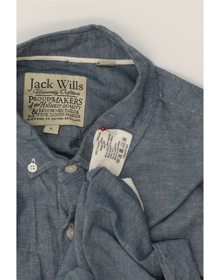 Jack Wills Velika plava pamučna muška majica kratkih rukava