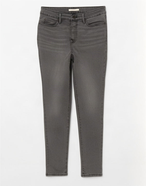Levi's Womens 711 Skinny Jeans W27 L27 Grey Cotton
