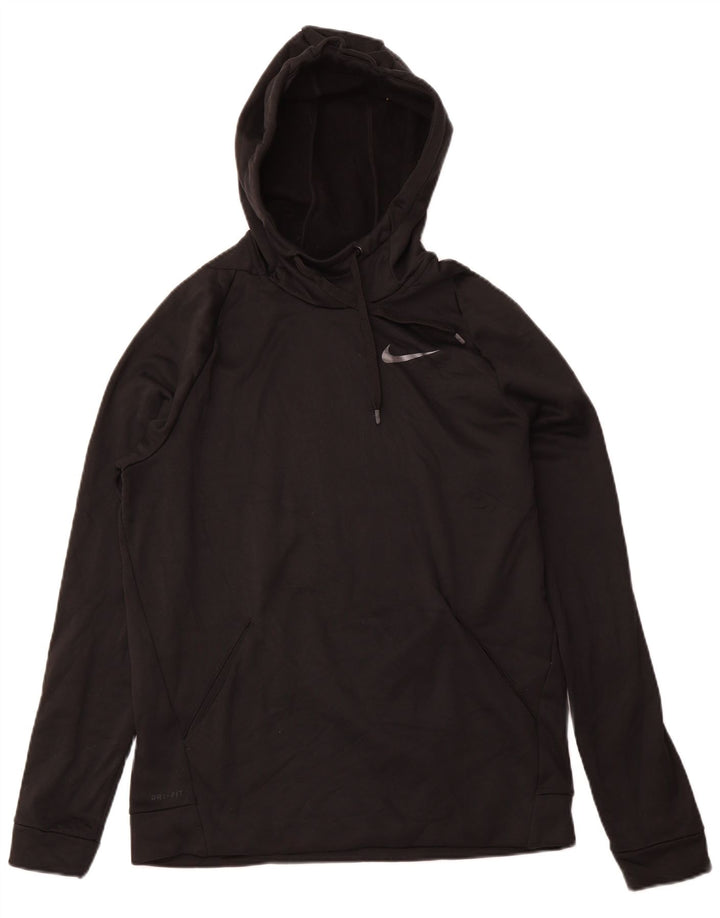 NIKE muška majica s kapuljačom Dri Fit Srednji crni poliester