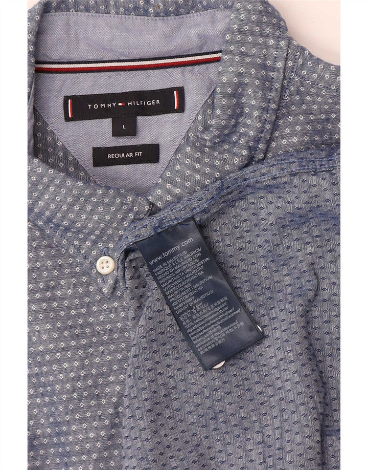 Tommy Hilfiger muška majica standardnog kroja, pamuk s velikim plavim točkama