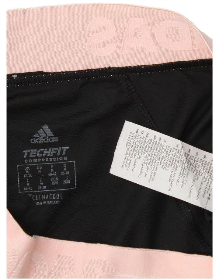 Adidas ženske grafičke tajice UK 12/14 srednje crne poliesterske boje