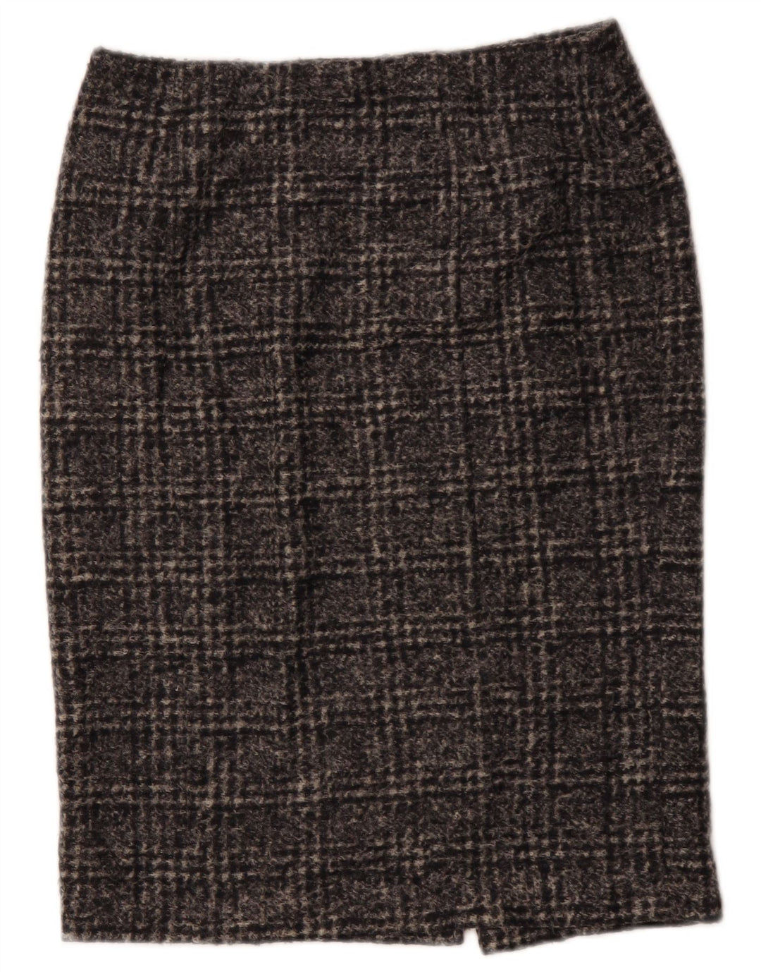 Trussardi ženska pencil suknja IT 42 srednje veličine W30 sivi karirani poliester