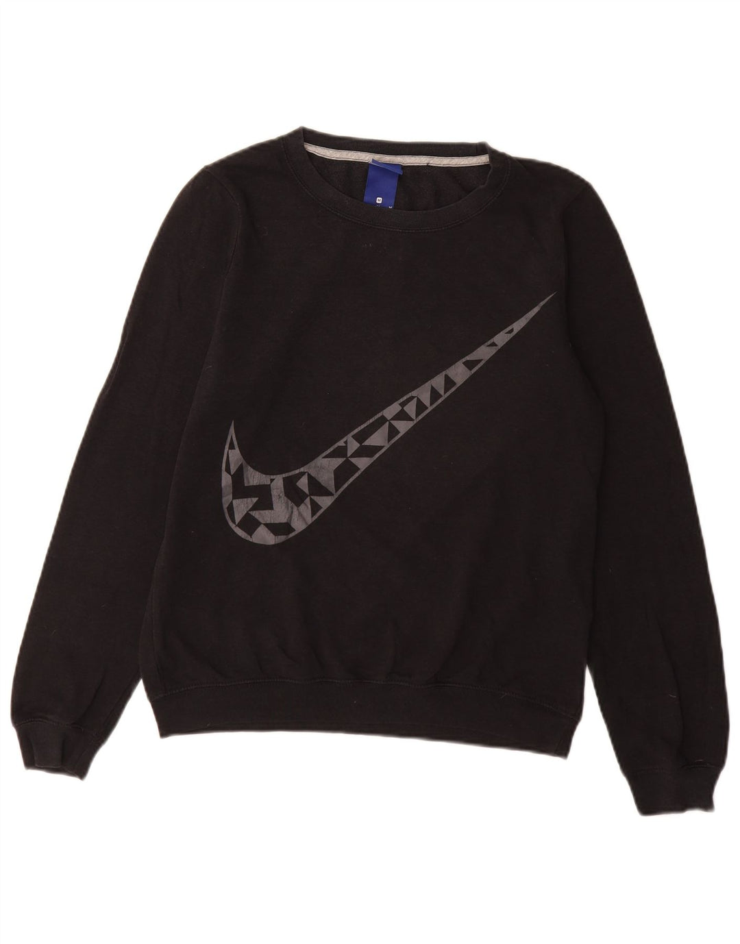 NIKE Ženski džemper s grafičkim motivima UK 14 Srednji crni pamuk