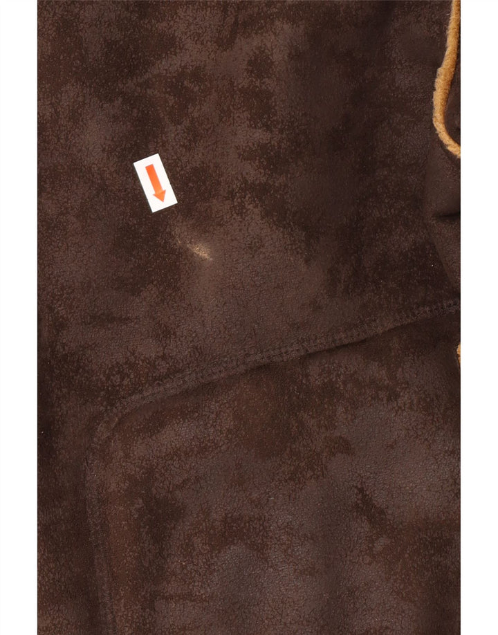 DUCK AND COVER Muška šerpa jakna UK 40 veliki smeđi poliester