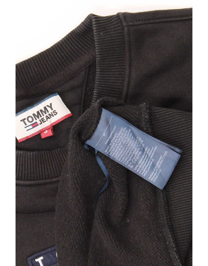 Mali crni pamučni muški džemper s grafičkim motivima Tommy Hilfiger